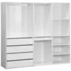 Image de Kit dressing modulable avec 3 éléments, blanc