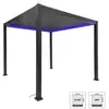 Image de Pergola bioclimatique aluminium motorisée 3x3m led anthracite
