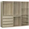Image de Kit dressing modulable avec 3 éléments, naturel