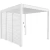 Image de Pergola aluminium 3x3 m v2 3 persiennes blanc