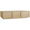 Image de Meuble tv décor bois 3 portes naturel 180cm