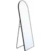 Image de Miroir sur pied en aluminium noir 165cm