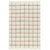 Image de Tapis intérieur motif quadrillage multicolore avec franges 80x150cm