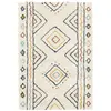 Image de Tapis intérieur motif berbère crème, bleu et orange 160x230cm