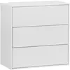 Image de Module de rangement décor bois blanc 3 tiroirs