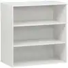 Image de Module de rangement décor bois blanc 2 étagères