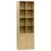 Image de Kit modules décor bois chêne 3 éléments - 2 portes 8 niches