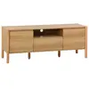 Image de Meuble tv décor bois 2 portes 1 tiroir 140cm naturel