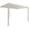 Image de Pergola bioclimatique aluminium beige adossée 4x3m triomphe