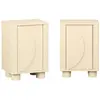 Image de Table de chevet décor bois beige 1 porte (lot de 2)