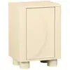 Image de Table de chevet décor bois beige 1 porte
