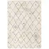 Image de Tapis shaggy épais et confortable style ethnique beige 120 x 170 cm