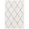 Image de Tapis shaggy de style berbère doux et volumineux beige 120 x 170 cm