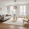 Image de Tapis shaggy design doux et volumineux beige 200 x 290 cm