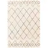 Image de Tapis shaggy design doux et volumineux beige 120 x 170 cm