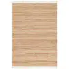 Image de Tapis rayé fait main en matières naturelles rose 160 x 230 cm