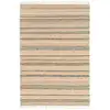 Image de Tapis rayé fait main en matières naturelles beige 120 x 170 cm
