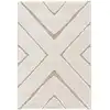 Image de Tapis design avec effet relief beige 200 x 290 cm