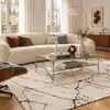 Image de Tapis design facile d'entretien beige 120 x 170 cm