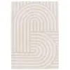 Image de Tapis design avec effet relief beige 200 x 290 cm
