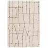 Image de Tapis shaggy épais et doux facile à entretenir beige 120 x 170 cm