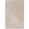 Image de Tapis ultra doux effet sculpté beige 120 x 170 cm