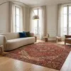 Image de Tapis design finition couture anglaise rouge 200 x 290 cm