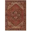 Image de Tapis design finition couture anglaise rouge 120 x 160 cm