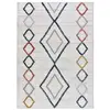 Image de Tapis tissé fin de style contemporain multicolore 80 x 150 cm