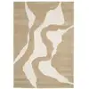 Image de Tapis avec effet relief très doux marron 160 x 230 cm