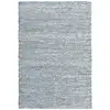 Image de Tapis en coton recyclé tissé à la main gris 120 x 170 cm