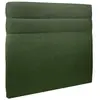 Image de Tete de lit lignes tissu vert kaki 160x120