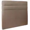 Image de Tete de lit lignes velours taupe 180x120