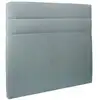 Image de Tete de lit lignes velours gris bleuté 160x120