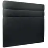 Image de Tete de lit lignes bouclette noir 180x120