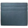 Image de Tete de lit lignes bouclette bleu 140x120