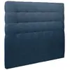 Image de Tete de lit capitonnée tissu bleu océan 180x120