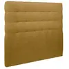 Image de Tete de lit capitonnée tissu jaune 180x120