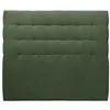 Image de Tete de lit capitonnée tissu vert kaki 160x120