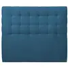 Image de Tete de lit capitonnée velours bleu océan 180x120