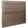 Image de Tete de lit capitonnée velours taupe 180x120