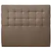 Image de Tete de lit capitonnée velours taupe 160x120