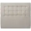 Image de Tete de lit capitonnée velours gris clair 200x120