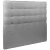 Image de Tete de lit capitonnée bouclette gris 200x120