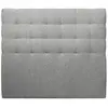 Image de Tete de lit capitonnée bouclette gris 180x120
