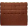 Image de Tete de lit capitonnée bouclette terracotta 180x120