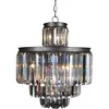 Image de Lustre en métal galvanisé gris - h63 cm