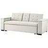 Image de Canapé convertible 3 places en tissu beige
