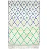 Image de Tapis berbère au design graphique pure laine 140 x 200 cm