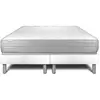 Image de Ensemble 2x90x200 matelas mémoire de forme sommier blanc